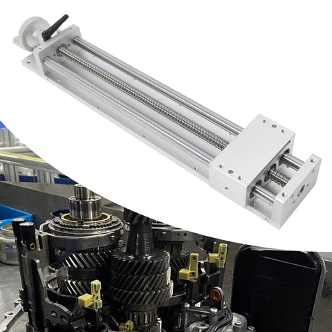 High Precision CNC Sliding Table With Hand Wheel for DIY Router and Lathe, 400mm Ball Screw Linear Stage for machine tools