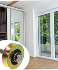 50Mm Industrial Sliding Door Roller With U Type Track Wheel For Shower Doors Heavy Duty Glass Door Hardware in a room