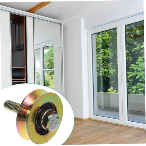 50Mm Industrial Sliding Door Roller With U Type Track Wheel For Shower Doors Heavy Duty Glass Door Hardware in a room