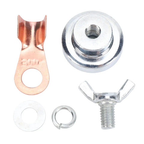Heavy Duty Welding Magnetic Ground Clamp With Strong Holding Power For Fast Setup And Secure Fixture On Any Metal Work Surface To Boost Your Efficiency Today, parts including copper and metal fittings.
