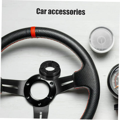 Racing Car Steering Wheel Adapter Plate And Riser Spacer For Pro Grade Control And Comfort on black steering wheel