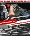 12Ft Boat Throttle And Shift Cables For Mercury MerCruiser 4000 Series Gen 2 Remote Control System Replaces CC18912 installation detail