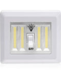 Cordless 400 Lumen COB LED Closet Light Switch Battery Powered Night Light No Wires Easy Install Stick On Magnetic Mount
