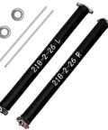 Beefy Garage Door Torsion Springs Set 0.250 x 2 In x 28 In With Non Slip Winding Bars and Bearings, Ten Thousand Cycles Kit