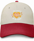Pizza Of My Heart Funny Women Hat Adjustable Cap With Front Artwork, Cute Yet Cool Baseball Style Cap For Everyday Wear, One Size Fits Most