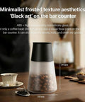 Vacuum Coffee Bean Storage Container Keeps Your Morning Stash Staying Crisp, 650 ml frosted glass jar on kitchen counter.