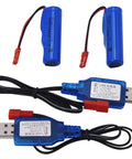 3.7V 800mAh Li Ion Rechargeable Battery With JST Plug And USB Cable For Huina 1337 1338 RC Construction Trucks