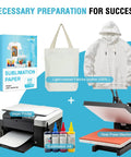 Dope Quality Pro Grade Sublimation Paper Bundle 8.5x11 Inches 125Gsm 400 Sheets for Inkjet Printers with heat press and materials