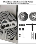 4/5/6/8 Inch Indexing Head With Tailstock And 3 Universal Jaws For CNC Milling Machines, honeycomb plates detail