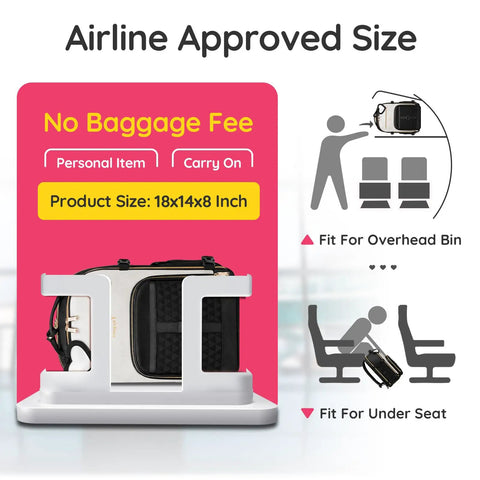 Carry On Travel Backpack With Shoe Compartment And Luggage Tag, TSA Approved Personal Item Bag for under-seat and overhead