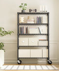 Heavy Duty 5 Tier Steel Wire Shelving Unit On Casters For Garage Kitchen Office Laundry Basement, Adjustable Shelves, Industrial Storage Rack Organizer, Carbon Steel Construction, 1750 Lbs Capacity with decor items