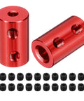 Rigid Shaft Coupler 3mm To 6mm L20mm By D12mm Aluminum Alloy Pro Grade Joint Connector Set for 3D Printers and DIY Projects with screws