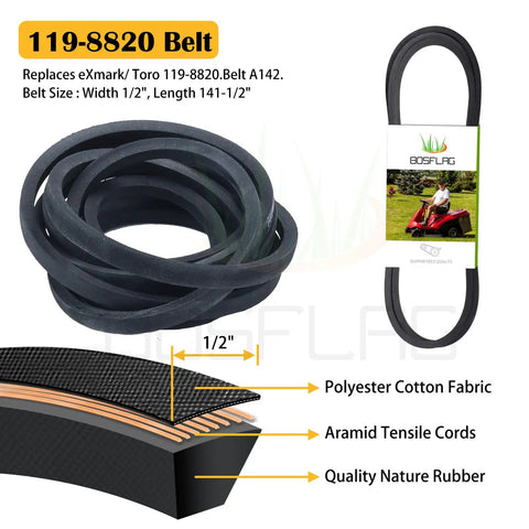 Belt replacement diagram showing materials for Beefed Up Three Pack Spindle Kit Replacement With Pulley And Belt Replaces 139 3214 121 0751