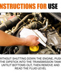 CVT Transmission Dipstick Replacement For Clear Oil Level Readings, 23.74 Inch Long Gauge With 0.79 Inch Width in use