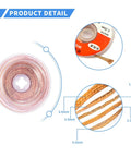 10 Pack Pro Grade No Clean Solder Wick Desoldering Braid With Flux For PCB Repairs, braided copper detail and spool shown