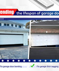 16 Foot Garage Door Reinforcement Kit Built Tough With Heavy Duty Steel Bracket System To Stop Sagging And Warping installation