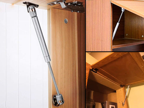Smooth Gliding Ten Inch Hydraulic Gas Struts Deliver A Sweet Twenty Two Pound Rating For Soft Opening Cabinet Doors And Rv Panels Including Hassle Free Mounting Brackets And Screws For Dependable Everyday Heavy Duty Performance