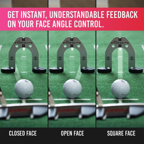Put Your Putting Game On Point With Pro Putting Gates For Face Angle Control And Progressive Training three angles shown