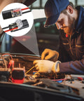 Mechanic using 2 Pin Quick Disconnect Plug In Connector For Low Voltage 18-22 AWG Wire With Locking Buckle in car