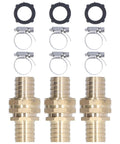 Arythia 3 Pack Solid Brass Garden Hose End Repair Kit with Male Female Connectors For 5/8 Inch And 3/4 Inch Tubing, Leak Proof Fittings To Fix Cracked Hoses Fast No Messy Glue Needed Save Cash Today, brass hose repair kit parts