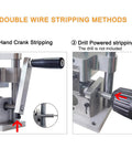 Compact Handheld Electric Wire Stripping Tool For Scrap Copper Pro Grade Wire Peeler Drill Driven with hand crank and drill use