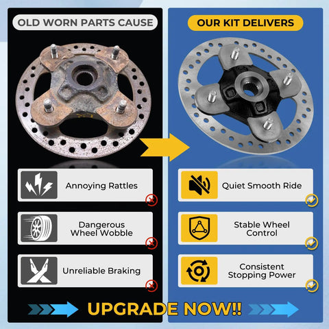Durable Front And Rear Wheel Hub Assembly Kit With Bearings Built Tough For Polaris RZR XP 1000 XP4 2014 To 2023 And RS1 Models Smashes Dirt Trails Without Throwing A Fit