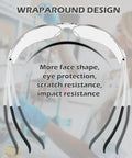 Bulk 150-Pack Safety Glasses To Stock Up The Squad, Lightweight Protective Eyewear features a wraparound design for enhanced eye safety.