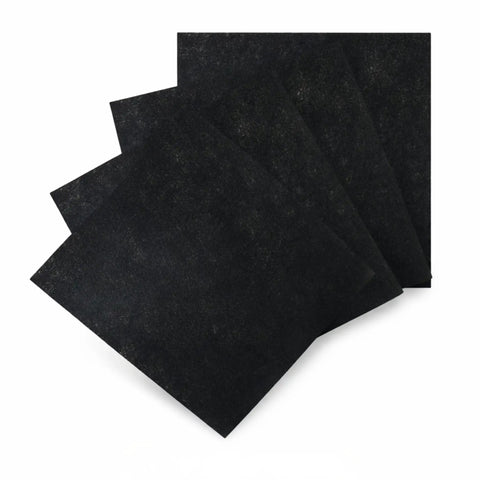 Four black pre-filters from Two Pack Replacement Filter Kit For Breathe A350 A375 Air Purifier With Two True HEPA Filters