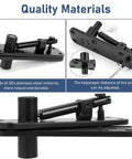 570 Lb Hidden Door Pivot Hinge Kit For Heavy Doors Beefy Stainless Steel Hardware Set showing hinges and quality materials