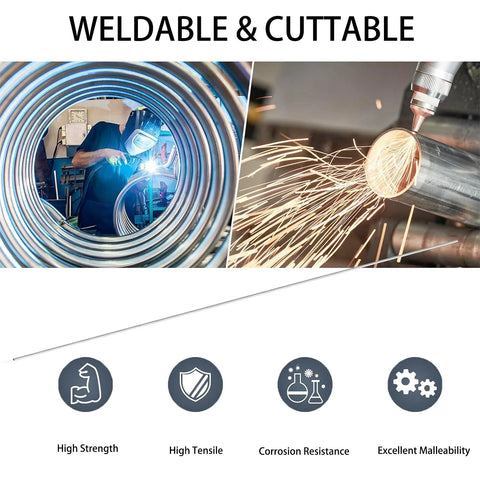 304 stainless steel capillary tubing, 250 mm length for industrial machinery and precision instruments