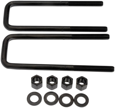 GMC Sierra 1500 Classic Rear Leaf Spring U Bolts Kit with Hardware for OE Replacement, heavy duty suspension u-bolts and nuts.