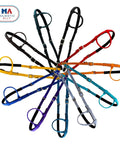 Built To Last Nylon Padded Sliding Single Ear Horse Headstall set of 2, multiple colors including chocolate, adjustable