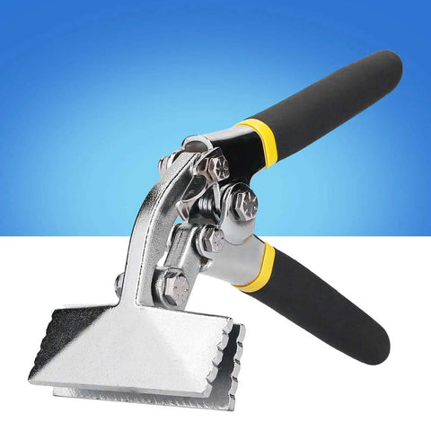 Heavy Duty Sheet Metal Bender And Seamer Tool For Roofing Panels With Flat Nose Crimping Forceps, rubber-coated handle