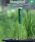 Four In One Soil Moisture Meter With Temperature Light And Time Readout For Indoor And Outdoor Plants Easy To Read Soil Tester For Gardeners And Home Growers Quick Moisture Light And Temperature Checks For Healthy Plants For Plant Nerds, waterproof probes in planter