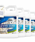 Hassle Free Spray Sealant That Locks Down Granite And Marble Countertops Against Daily Messes While Delivering Contractor Grade Stain Defense That Keeps Stone Surfaces Looking Fresh And Completely Water Repellent Year Round, 1-gallon bottles of granite sealer.