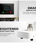No Sweat Automatic Cup Sealer, 140 Watt Commercial Foil Wrapping Machine With Integrated Digital Counter control panel and foot pad