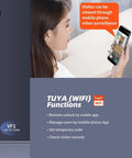 Smart Door Access Control System With Tuya App Remote Video Intercom Monitoring Built In Camera 600 Pound Magnetic Lock IP68 Metal Keypad Fingerprint Password And ID Card Unlock displayed in use.