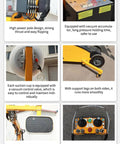 Bad Boy Heavy Duty Mobile Electric Vacuum Suction Cup Cart With Aluminum Frame for Glass Installation controls and components view.