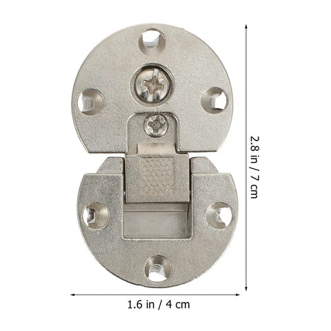 Folding Table Hinges With Large Opening Angle For Cabinets And Kitchen Zinc Alloy Concealed Self Locking Hinges 2.8x1.6 inch