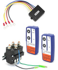 Heavy Duty 12V Wireless Winch Kit With 250A Solenoid Relay Contactor, Steel Waterproof Build, Dual Remotes, 2000-5000 Lb Capacity components