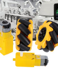 Omni Directional Wheel Set for Smart Robot Car DIY Projects Left and Right 60mm Rubber Coated Mecanum Wheels