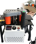 Portable Edge Banding Machine For Woodworking, Handy On The Go Bander With Curve And Straight Edges, Adjustable Speed Up To 5m Per Minute, Double Sided Glue Coating, A Dream For DIYers And Woodworking Kits