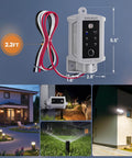 Dusk To Dawn Outdoor Timer Switch With Photocell Sensor, 15 Amp 120V Auto On Auto Off Power Control for Weatherproof Outlet Boxes