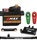 Emax ES08MAII 12g RC Servo With Metal Gear For Axial SCX24 Upgrade Kit Includes Mount Bracket Arm And Steering Link Set