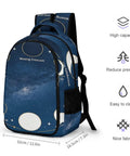 Moon Phase Diagram Printed Backpack Unisex Large Capacity Dope Everyday Carry Bag Made From Durable Polyester Breathable Fabric