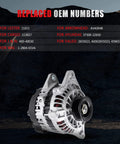 New 90Amp 12V Plug And Play Alternator Replacement Compatible With Hyundai Accent 2006-2009 1.6L Tiburon 2004-2007 2.0L Tucson