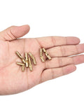 Hand holding Invisible Brass Barrel Hinges For DIY Keepsake Boxes And Cabinets, 18 Pack Concealed Hinges 25x5mm, rust resistant
