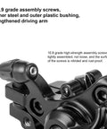 Heavy Duty Mechanical Disc Brake Kit For Mountain And Folding Bikes Featuring Rock Solid Aluminum Calipers Rugged Rotors And Grip Tight Levers Upgrades Your Rig Effortlessly, showing 10.9 grade assembly screws with plastic bushing.