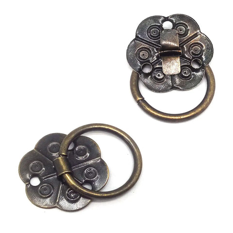 Straight Up Slick Vintage Bronze Ring Drawer Pulls For Cabinets Heavy Duty Metal Knobs With Screws No Fuss Easy Install Retro Furniture Hardware Level Up Your Home Instantly