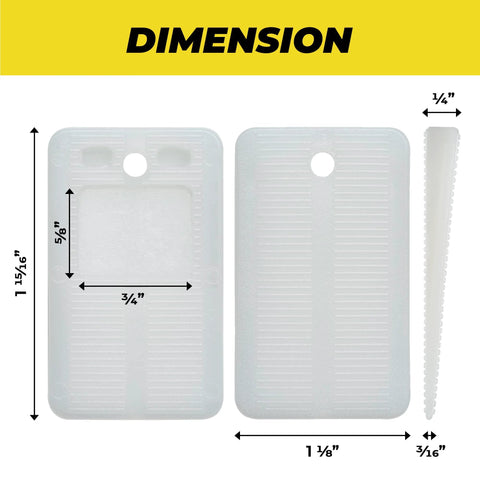 Plastic furniture levelers shims kit for leveling, ridged white wedges, Amazon 30-pack